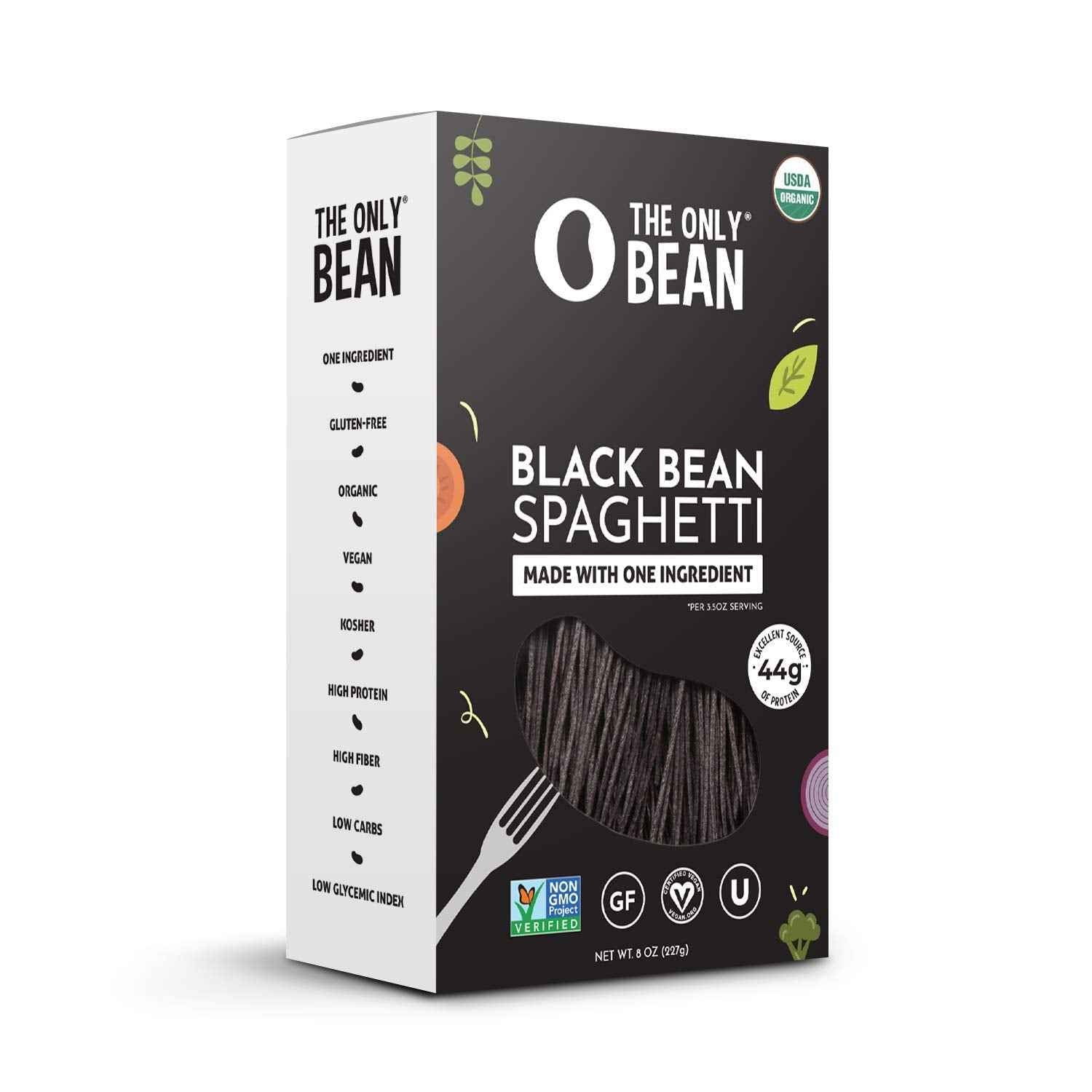 The Only Bean - Gluten-Free Black Bean Spaghetti - Family-Safe Pasta for School Lunches and Picky Eaters