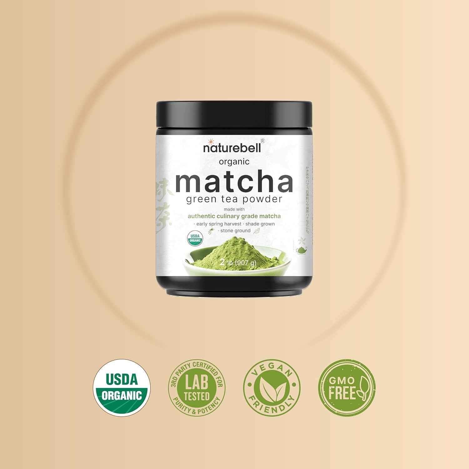 Kiwigreen Organic Matcha Green Tea Powder – Mindful Morning Ritual for Home Kitchen Wellness
