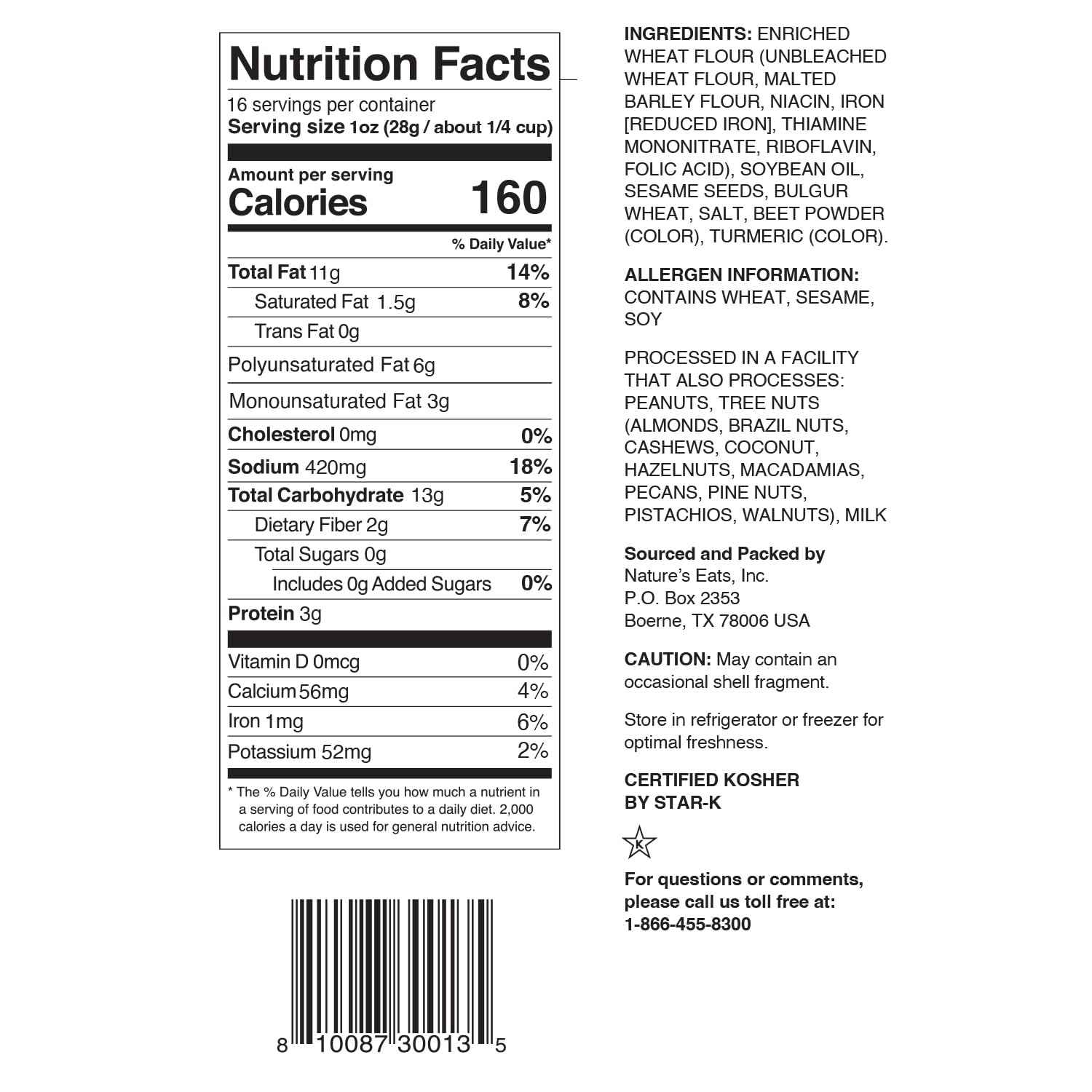 Sesame Sticks 16oz – Kid-Friendly Lunchbox Snack for Grandkids, Small Crunchy Sticks in Resealable Bulk Bag