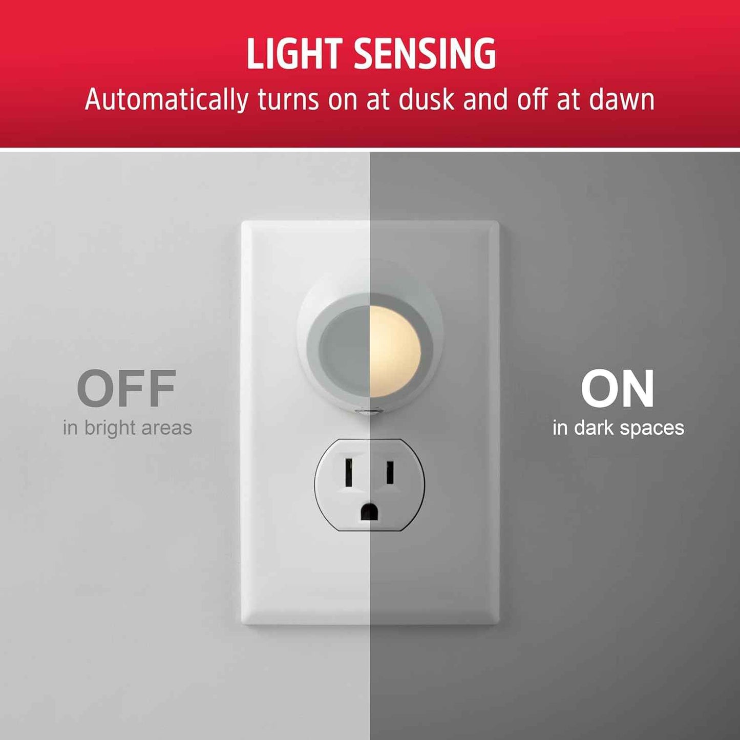 Energizer Nightlight for Living Room – Soft White Accent Lighting with 360° Rotating Head and Floral Pattern