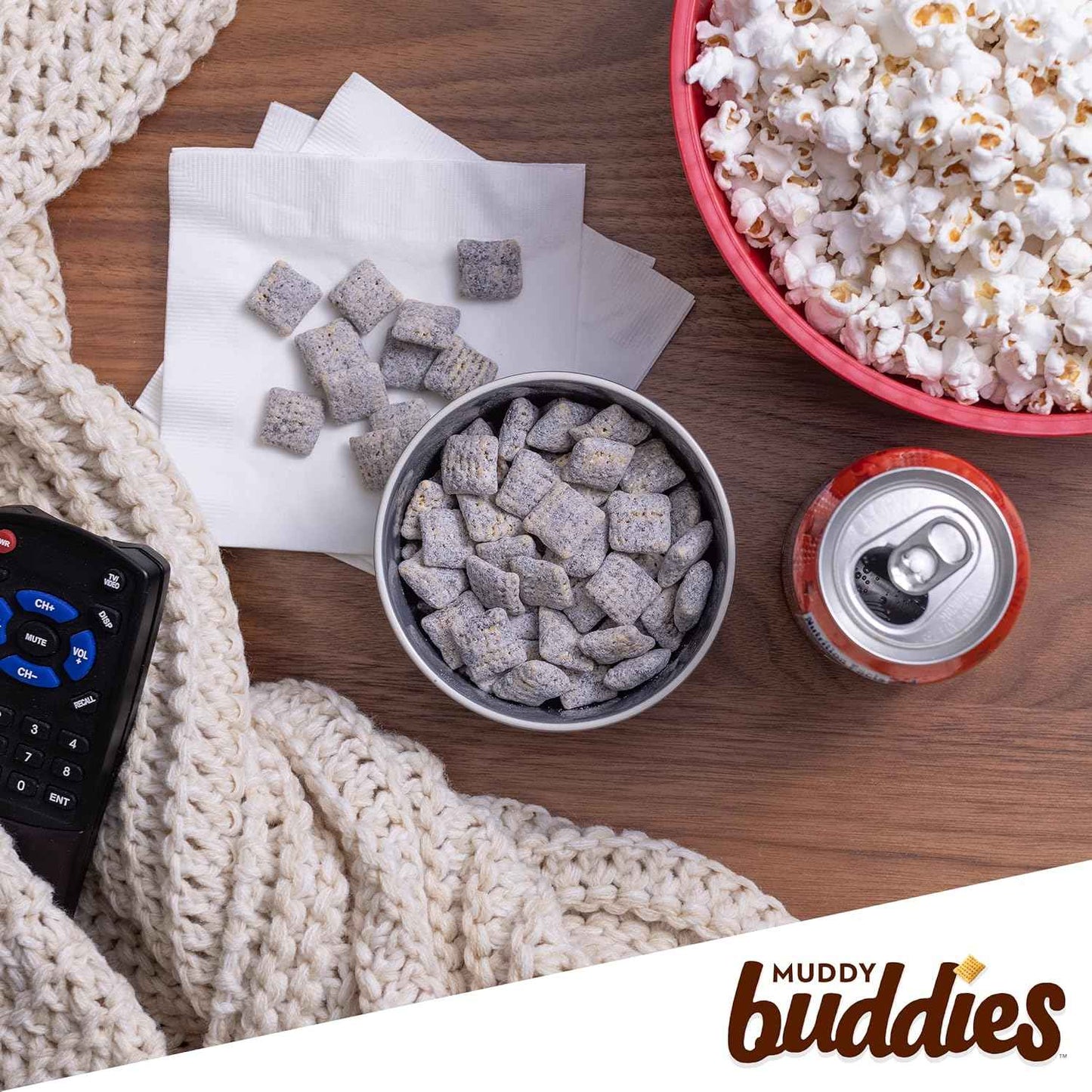 Chex Mix Muddy Buddies Peanut Butter and Chocolate Snack Mix – Hostess Gift Snack for Housewarmings, Holidays, and Game Nights