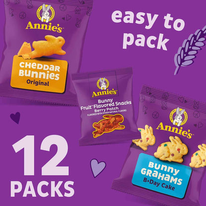 Annie's Snack Variety Pack – Road Trip and Park Snacks for Kids, Single-Serve Travel Pouches