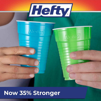 Hefty Party On Red White and Blue Cups – Thoughtful Housewarming Gift for Summer Hosts Who Love to Entertain, 76 Pieces