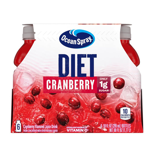 six 10 fl oz single-serve bottles in one pack (60 fl oz total)