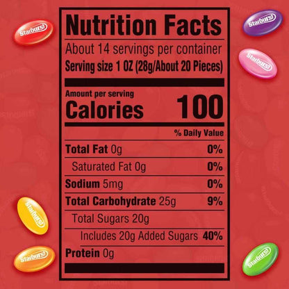 STARBURST Original Jelly Beans Chewy Candy, 14 oz Bag – Colorful Easter Basket Candy Safe for Kids and Toddlers