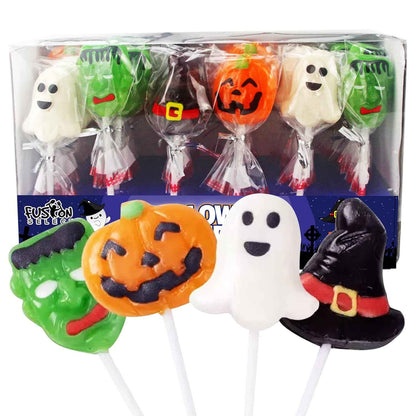 Fusion Select Halloween Character Lollipops – Parent-Approved Trick or Treat Sweets for School Goody Bags & Birthday Favors
