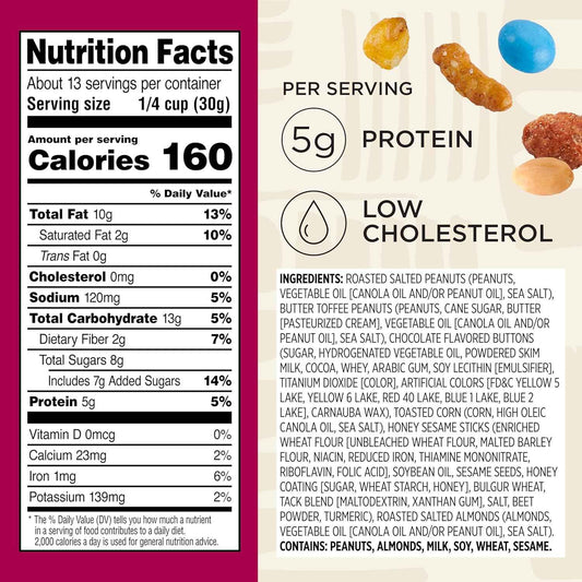 Snak Club Sweet & Salty Trail Mix, Family Size – Hiking Trail Snack for Active Adults, Resealable 14 oz Pouch