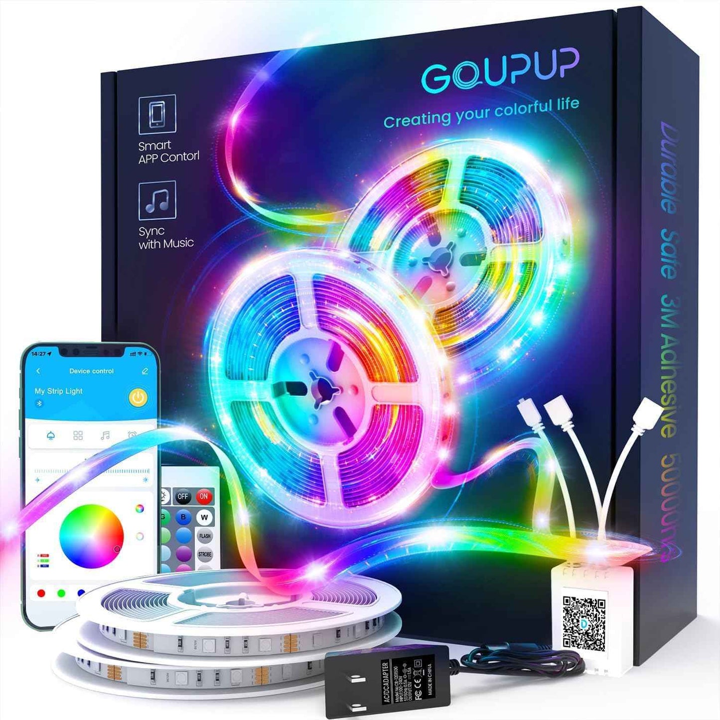 GUPUP LED Strip Lights – Birthday Gift for Teens and Young Adults, App Controlled