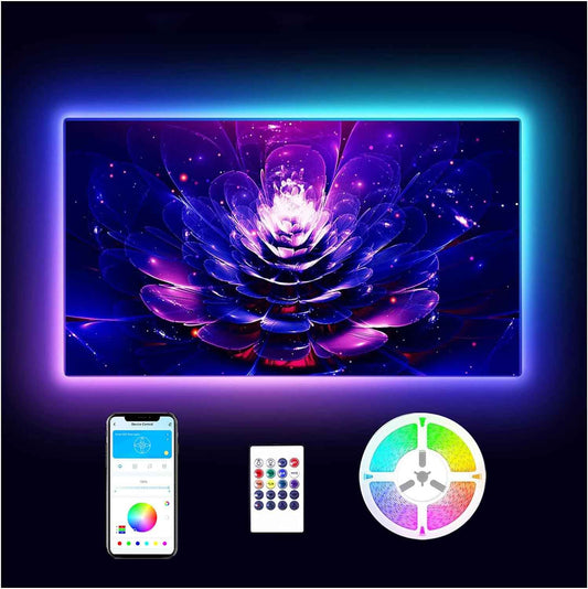 MINGER LED TV Backlight Strip – Cozy Living Room Ambient Lighting for 55-75 Inch Screens