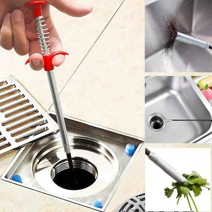 DrainWorx Drain Clog Remover – Flameless, Toxin-Free Bathroom and Kitchen Drain Tool