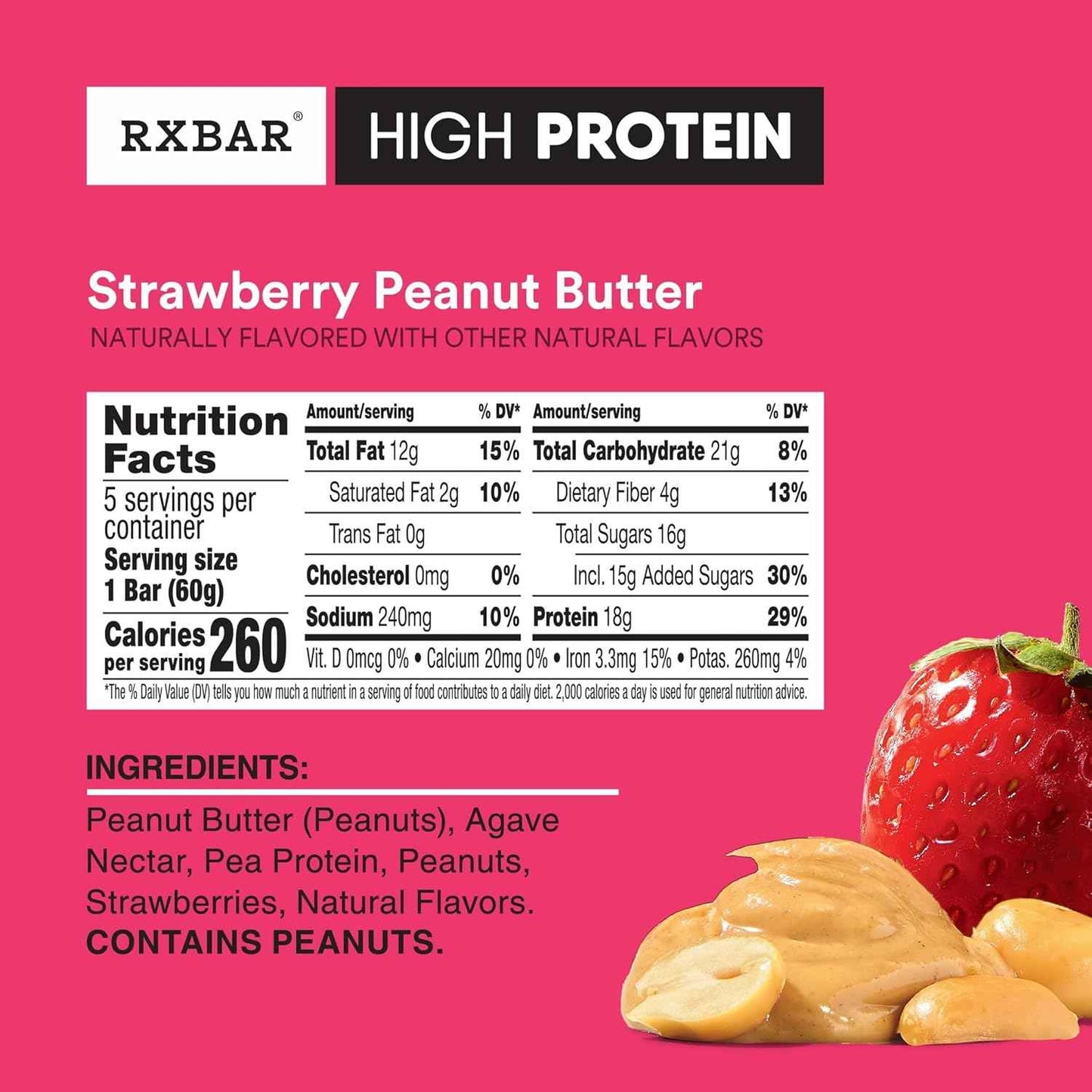 RXBAR High Protein Bars – Focus-Sustaining Office Snack to Beat Afternoon Slumps, Gluten Free 10 Pack