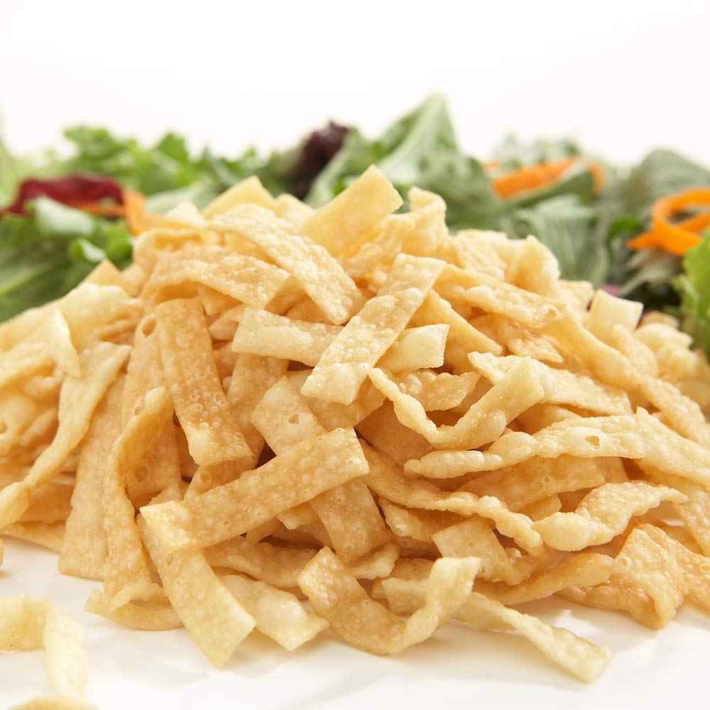 Fresh Gourmet Wonton Strips – Guilt-Free Snack for Diabetic-Friendly Diets, Crispy Salad and Bowl Finisher