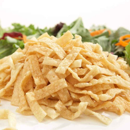 Fresh Gourmet Wonton Strips – Guilt-Free Snack for Diabetic-Friendly Diets, Crispy Salad and Bowl Finisher