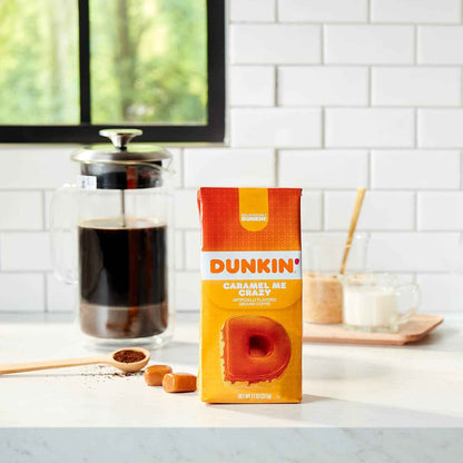 Dunkin' Caramel Flavored Coffee – Mindful Coffee Break Treat, Guilt-Free Indulgence