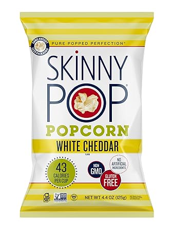 SkinnyPop Butterbeer Popcorn – Mindful Portion Controlled Snack for Wellness Routines, 160 Calorie Servings