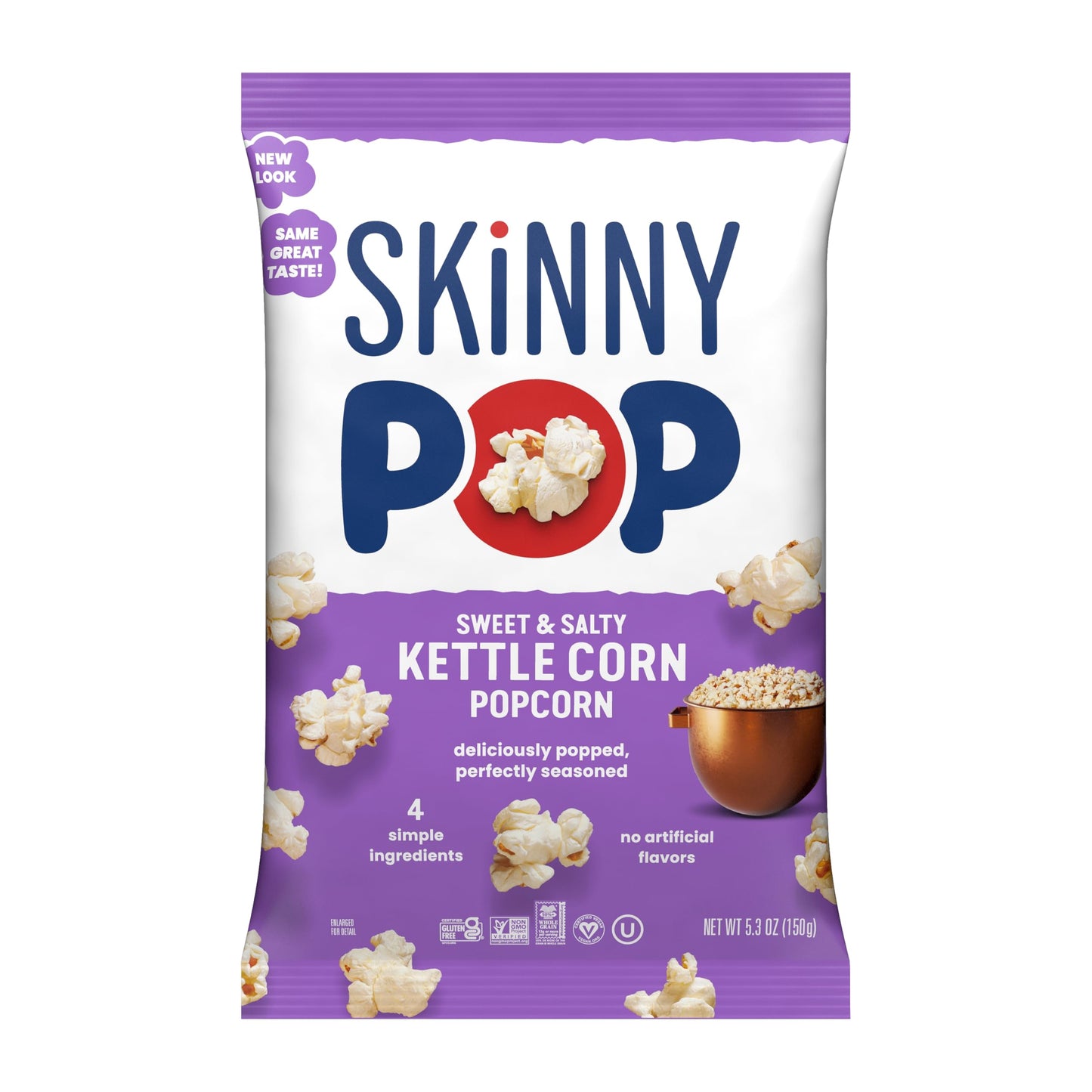 SkinnyPop Butterbeer Popcorn – Mindful Portion Controlled Snack for Wellness Routines, 160 Calorie Servings