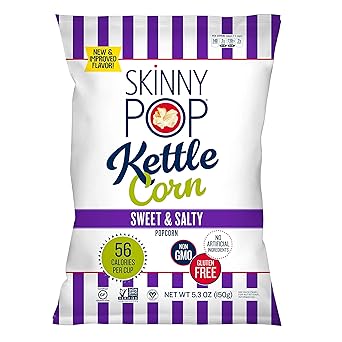 SkinnyPop Butterbeer Popcorn – Mindful Portion Controlled Snack for Wellness Routines, 160 Calorie Servings