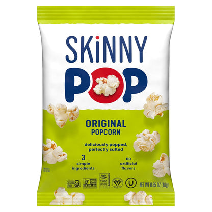 SkinnyPop Popcorn – Clean Ingredient Office Snack for Mindful Eating at the Desk, 6 Bags