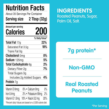 SKIPPY Natural Super Chunk Peanut Butter Spread – Clean Ingredient Pantry Staple for Health Conscious Homes, 40 oz Jar