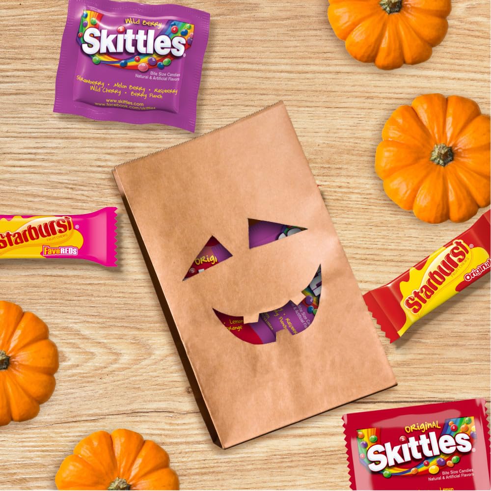 SKITTLES Assorted Candy Bulk Variety – Christmas Stocking Stuffer & Easter Basket Gift Pack, 95 Piece Count