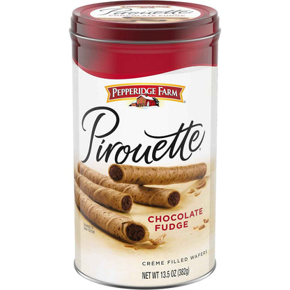 Pepperidge Farm Pirouette Wafers - Elegant Hostess Gift Tin for Holiday Entertaining and Birthday Presents for Her