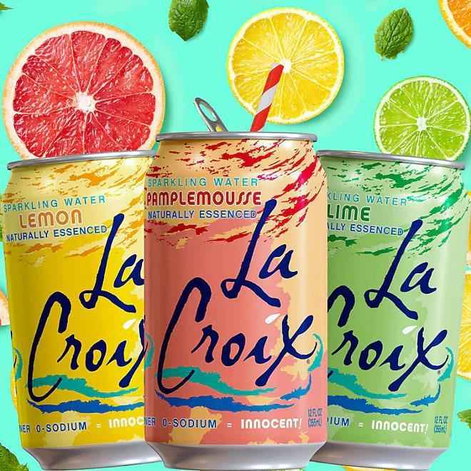 La Croix Sparkling Water Strawberry Peach – Lightweight Aluminum Can for Camping Coolers