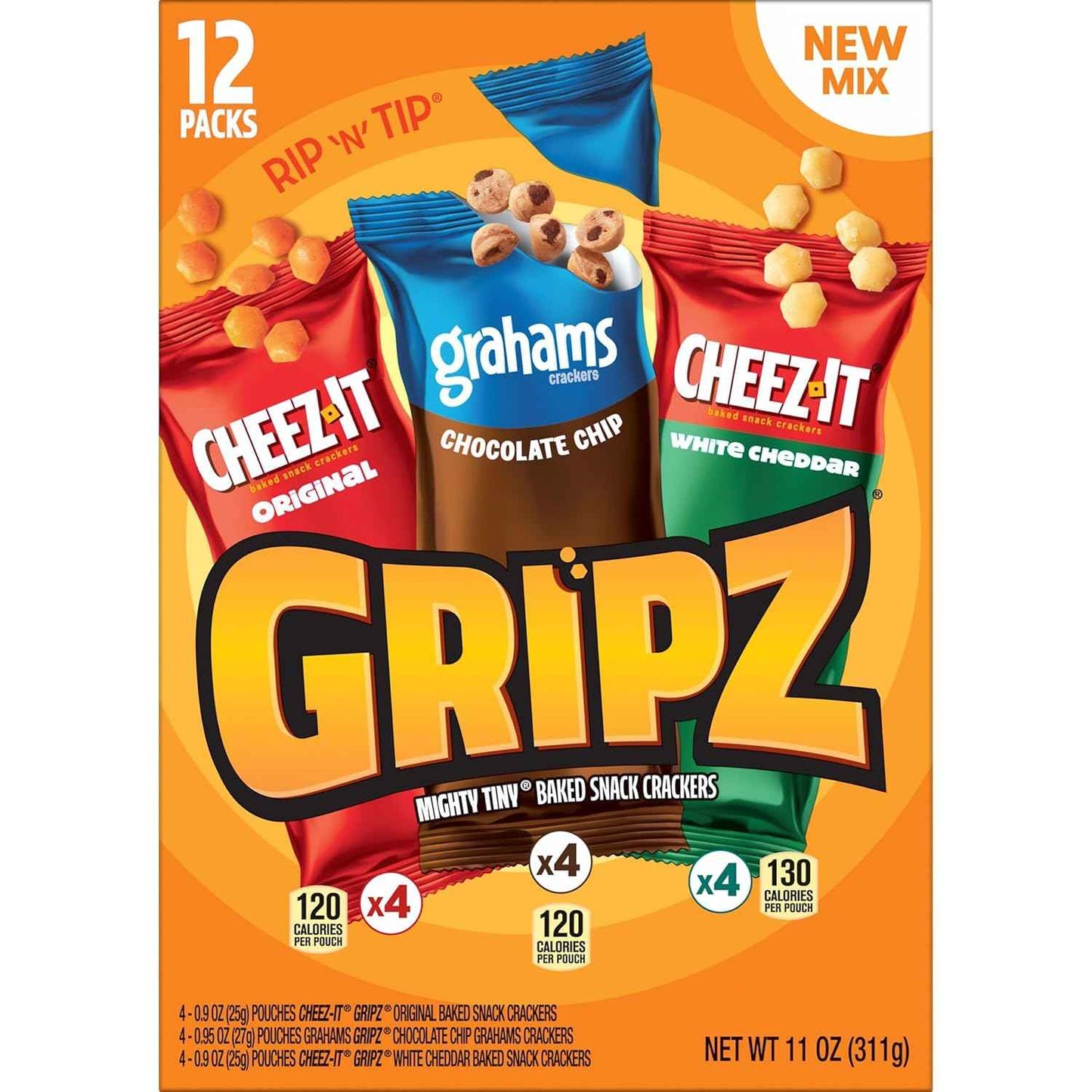 Kellogg's Gripz Mini Snack Variety Pack – Holiday Stocking Stuffer and Christmas Lunchbox Surprise for Kids