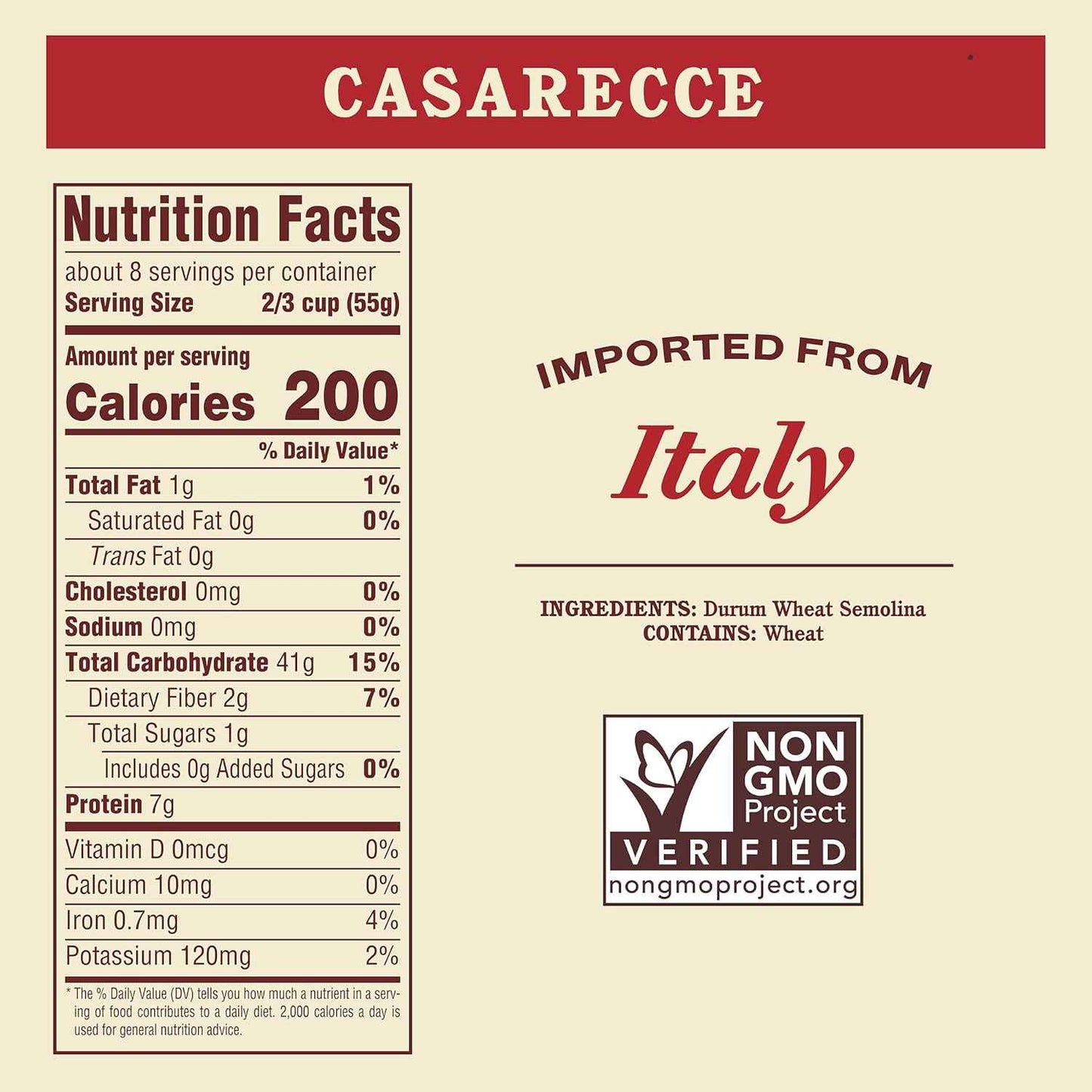Rao's Homemade Casarecce Pasta, 16oz — Gourmet Birthday and Holiday Gift for Foodies Who Love Authentic Italian Cooking