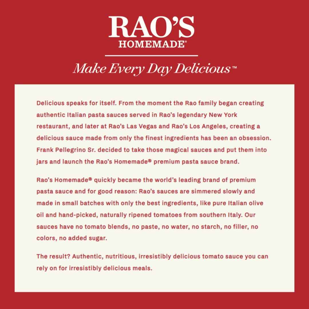 Rao's Homemade Marinara – Thoughtful 24 oz Italian Sauce Gift for the Home Cook, Housewarming and Holiday Present Idea