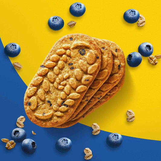 belVita Blueberry Breakfast Biscuits – Road Trip Snack, 12 Packs for Steady Energy on Long Drives