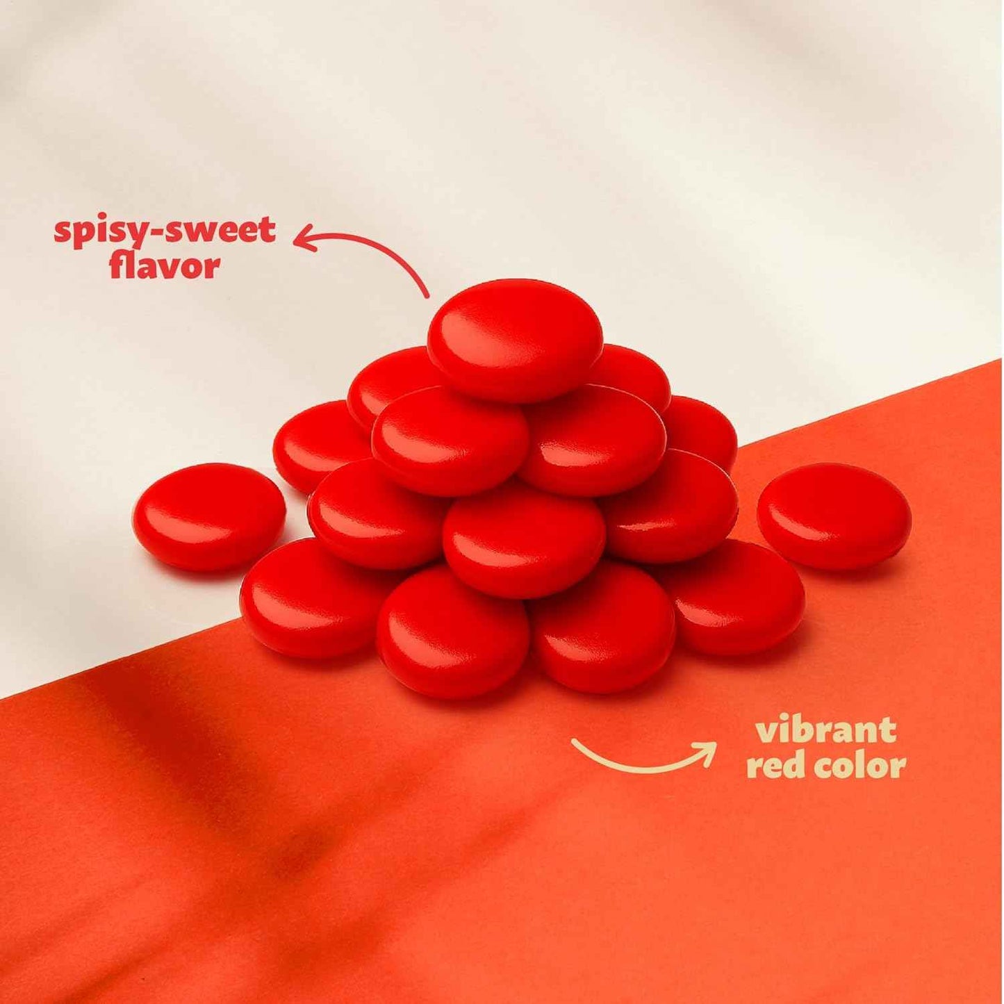 Cinnamon Imperials – Glossy Red Imperial Sweets in Bulk Bag Perfect for Cozy Coffee Bar Decor and Seasonal Snack Vignettes