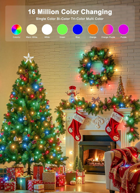 smart app control plus multifunctional ir remote for colors, modes, brightness, speed, and timing