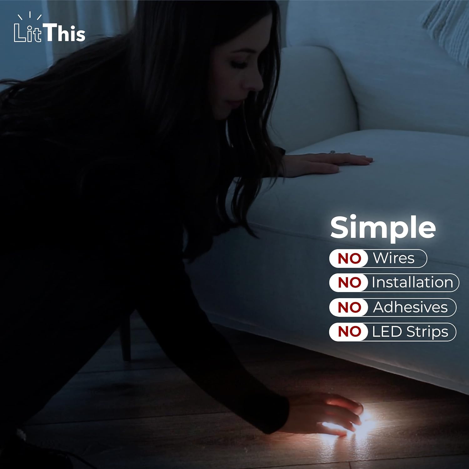 smart low battery detection that flickers to alert the user