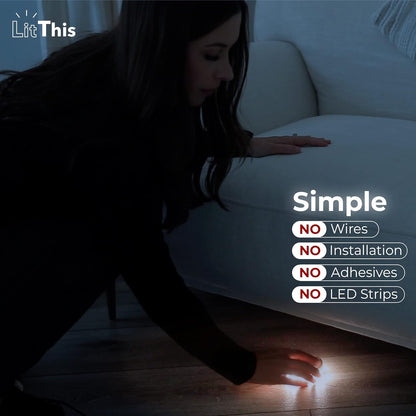 smart low battery detection that flickers to alert the user