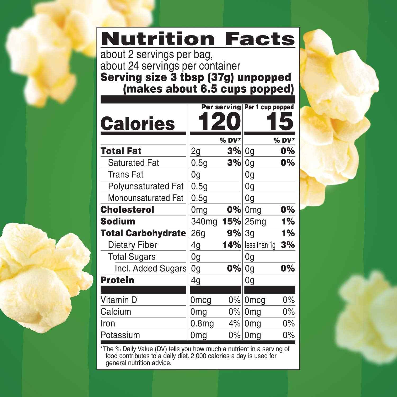 Orville Redenbacher's SmartPop! Butter Microwave Popcorn 12-Count – 94% Fat Free, Gluten-Free Snack for Home Office and Mindful Snacking