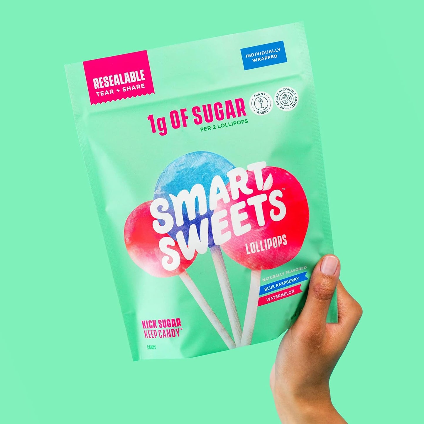 SmartSweets Lollipops – Guilt-Free Office Desk Snack for Calorie-Conscious Adults