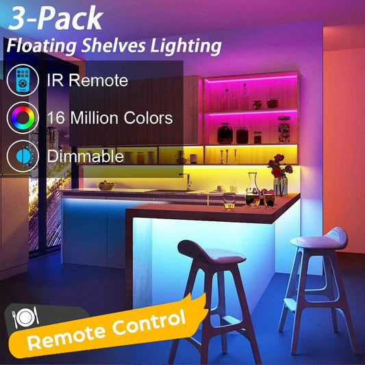 LuminGlow Battery LED Strip Lights – Low-Voltage Flameless Lighting Safe Around Kids, Pets, and Bedrooms