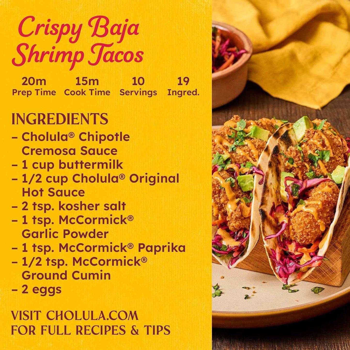 Cholula Chipotle Cremosa Sauce – Unique Birthday Gift for Mom and Women Who Love Mexican Cooking, Creamy Taco Topping, 8 fl oz
