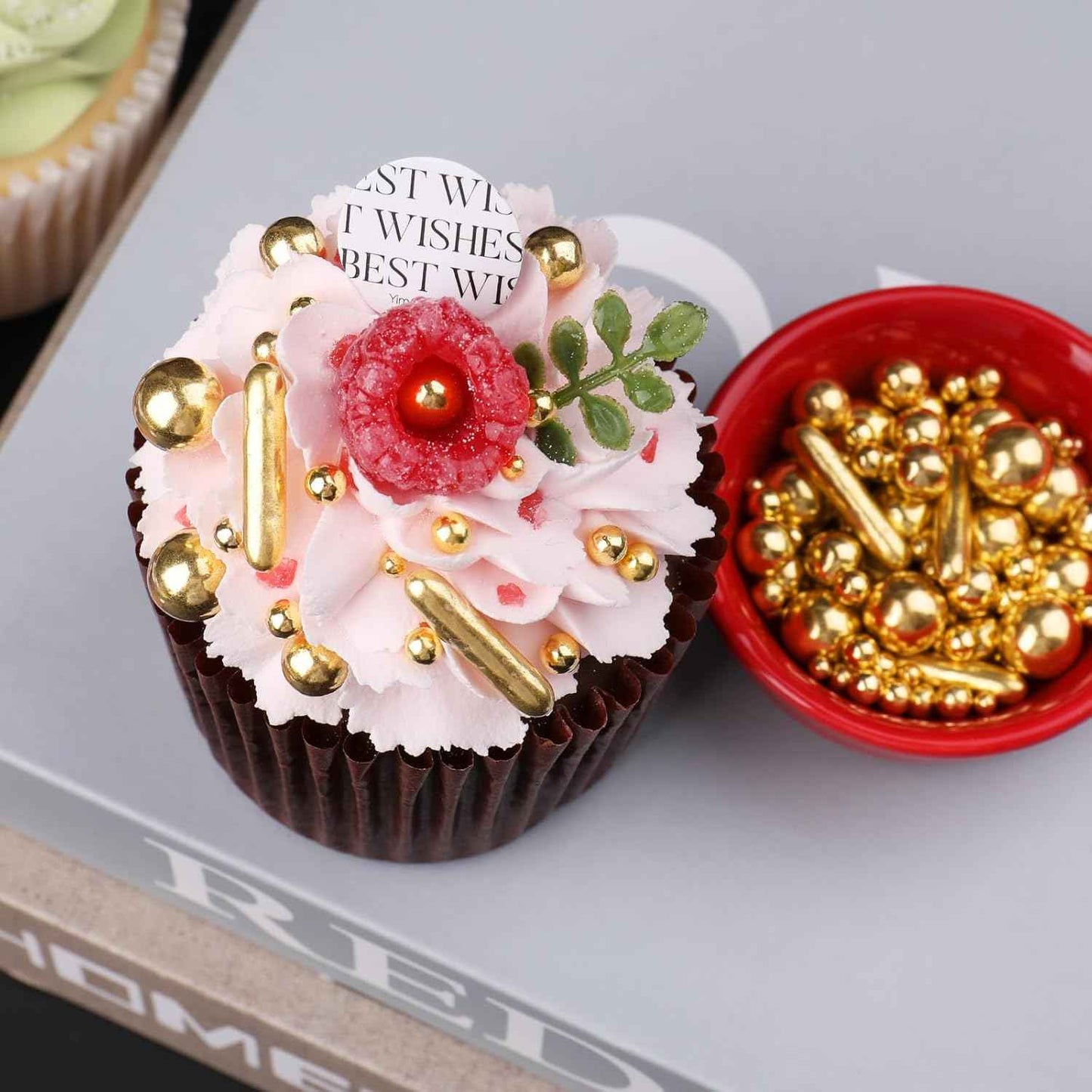 Sprinkles – Elegant Gold Pearl Sprinkle Jar, Gourmet Birthday Gift for Women Who Love Baking
