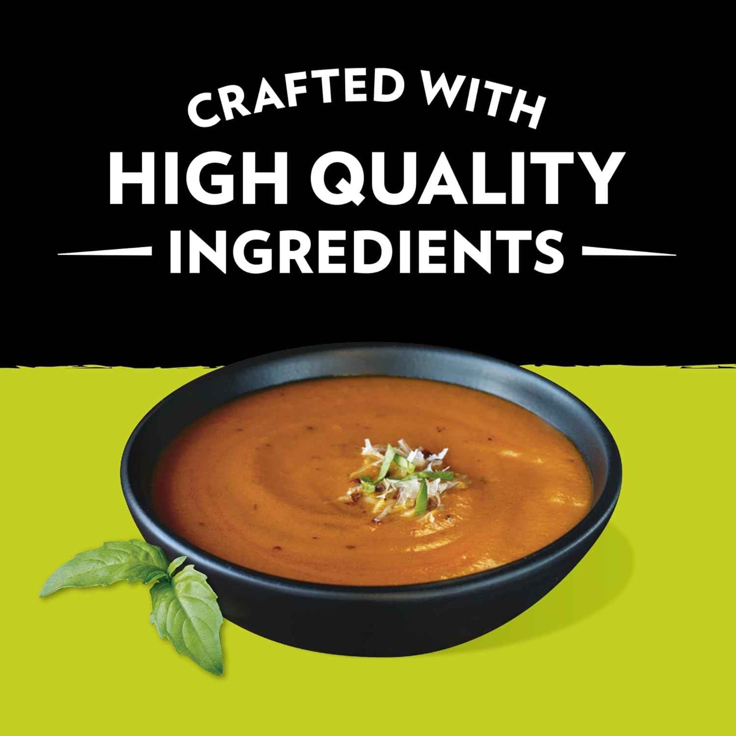 Campbell's Slow Kettle Style Sweet Basil Bisque 15.5 oz Single-Serve Bowl, Warm Pantry Ritual for Rainy Days, Sick Days, and Quiet Recovery