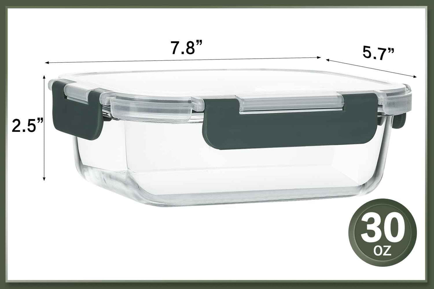 30 oz Borosilicate Glass Lunch Box Set – Thoughtful Gift for Health-Conscious Friends