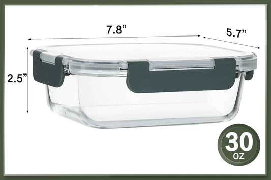 30 oz Borosilicate Glass Lunch Box Set – Thoughtful Gift for Health-Conscious Friends