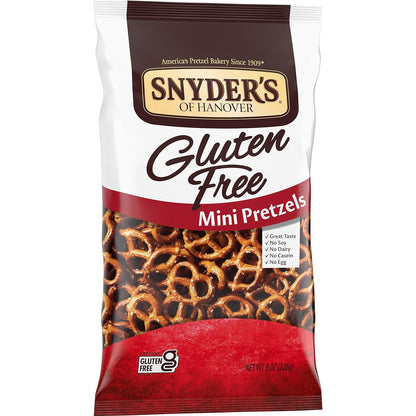 Snyder's of Hanover Gluten Free Mini Pretzels – Allergy-Safe Pantry Staple for Nut-Free Households