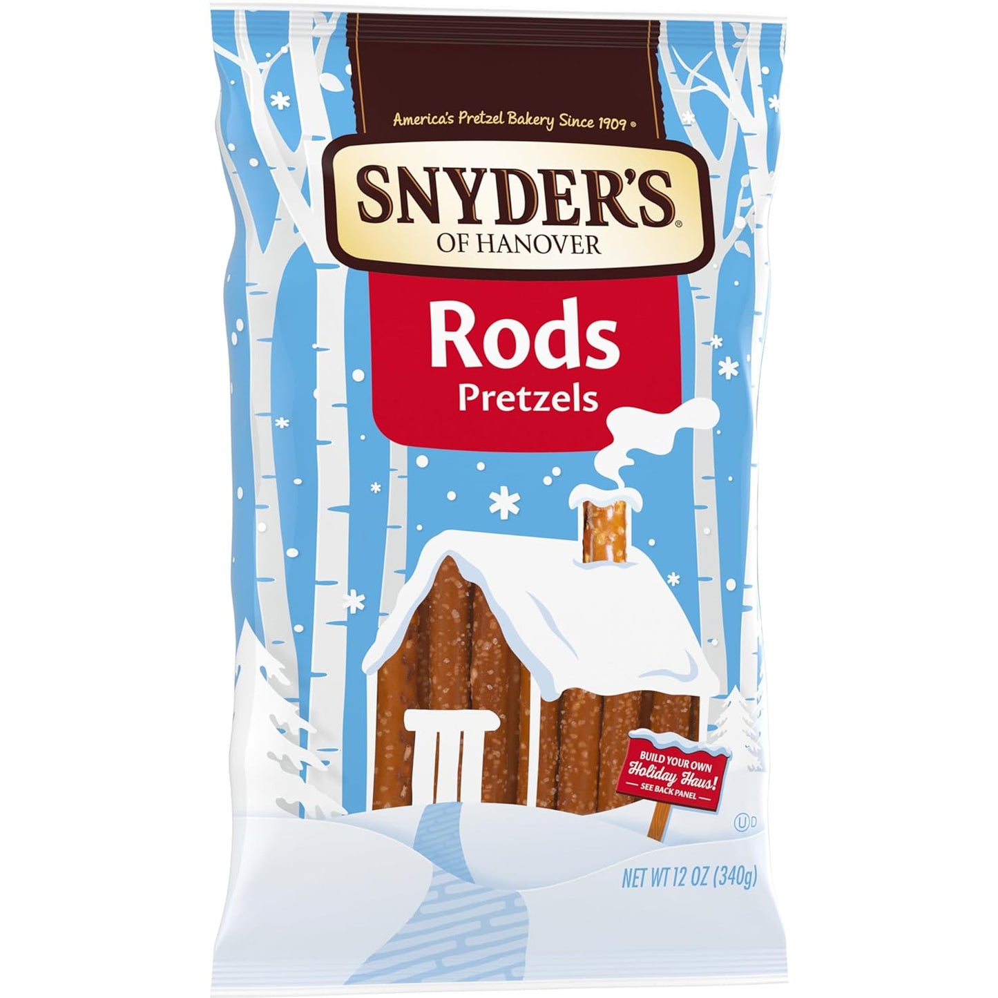 Snyder's of Hanover Pretzel Rods – Portable Snack for Picnics and Road Trips, 12 oz Bag