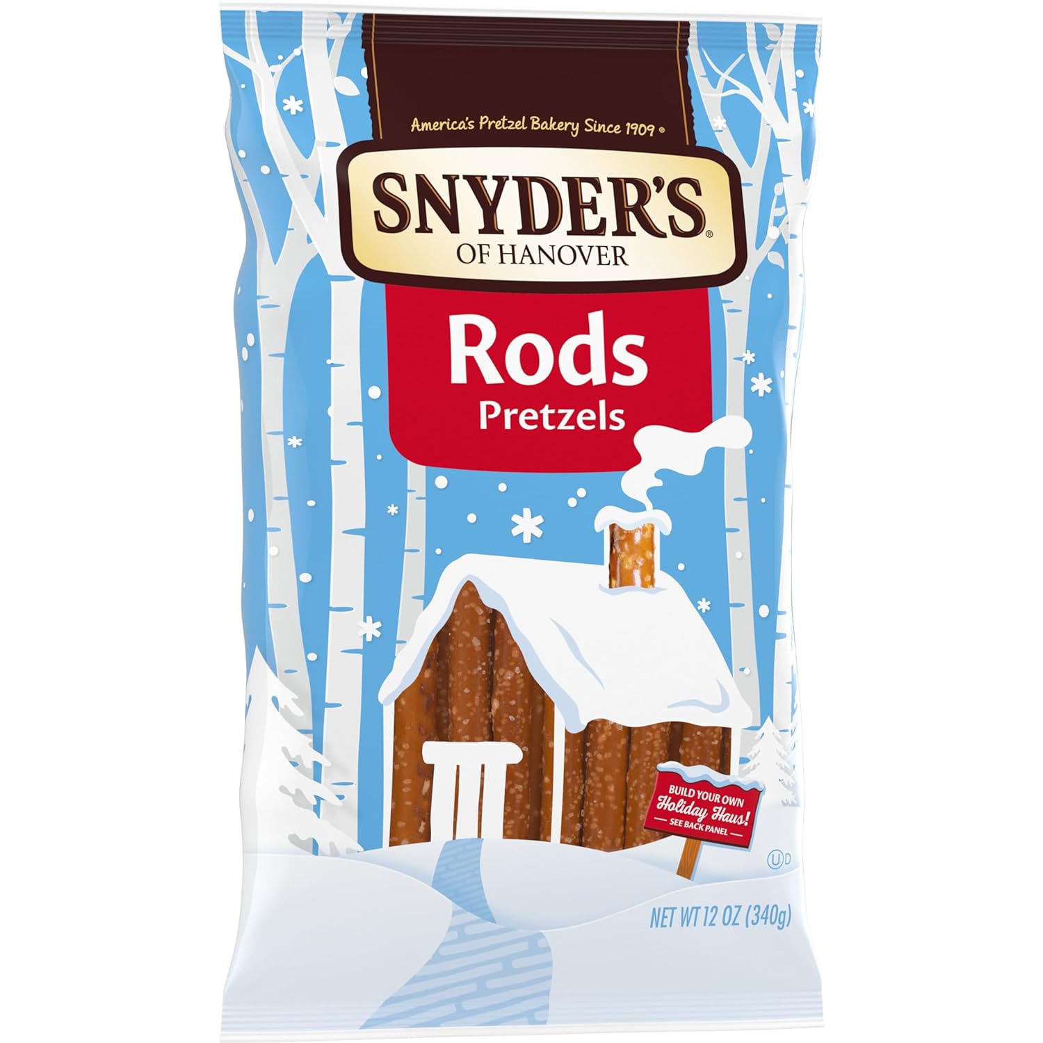 Snyder's of Hanover Pretzel Rods – Portable Snack for Picnics and Road Trips, 12 oz Bag