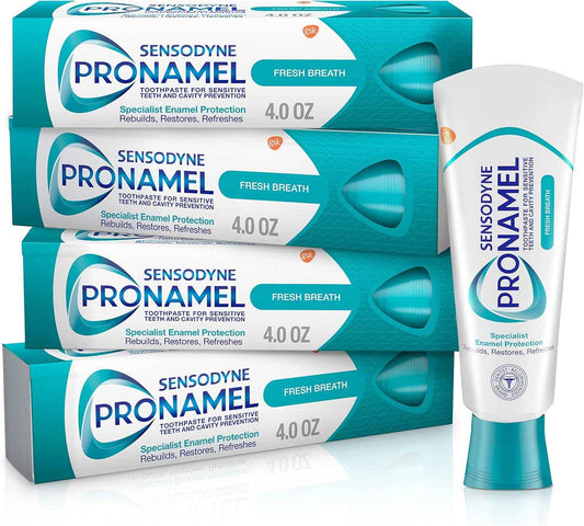 Sensodyne Pronamel Fresh Breath Enamel Toothpaste – Consistent Oral Care for Focus-Ready Workday Routines