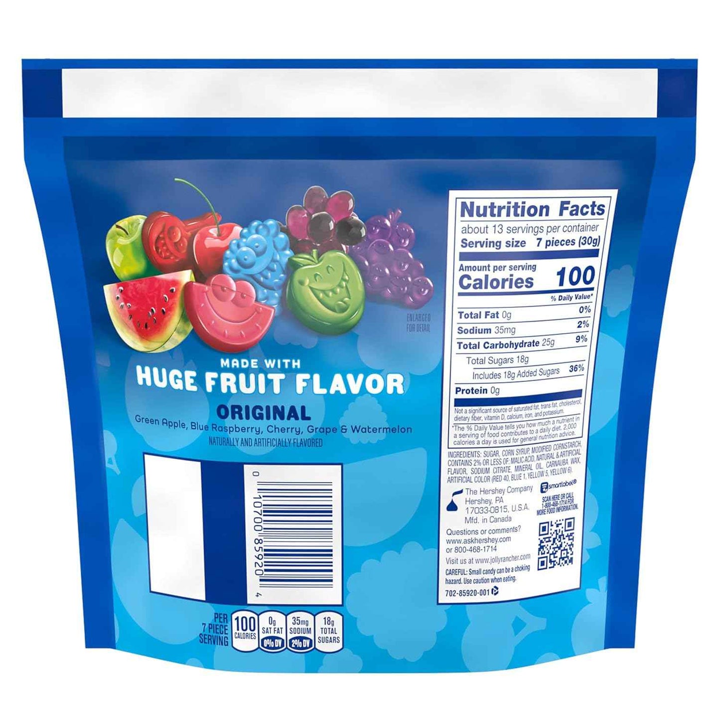 JOLLY RANCHER Gummies Assorted Fruit Flavored Candy Bag – Conference Room Snack Bowl for Meetings, Client Visits, and Team Gatherings