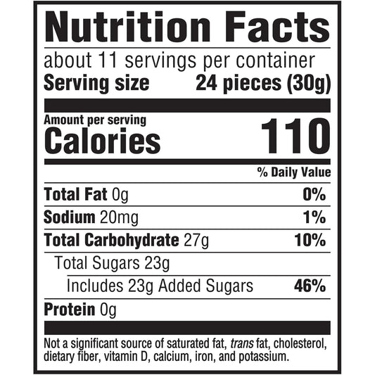 soft and chewy gummy texture in bite-sized pieces
