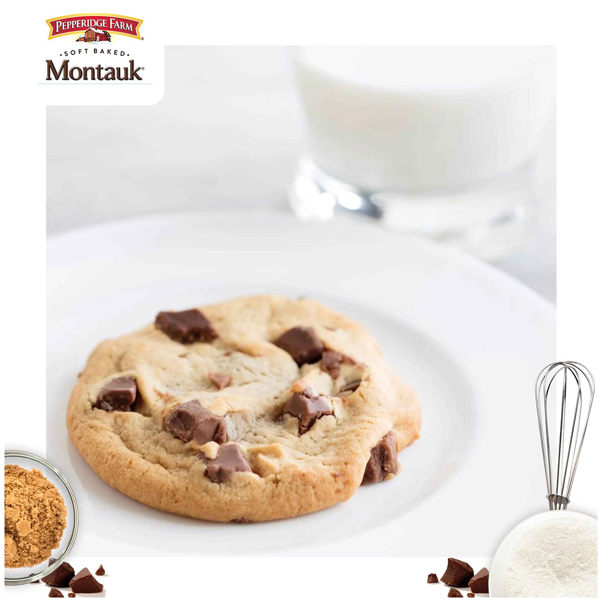 Pepperidge Farm Soft Baked Newport Dark Chocolate Cookies with Sea Salt – Lunchbox Friendly Snack for School