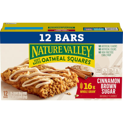 soft-baked oat square texture in a sturdy, individually wrapped bar